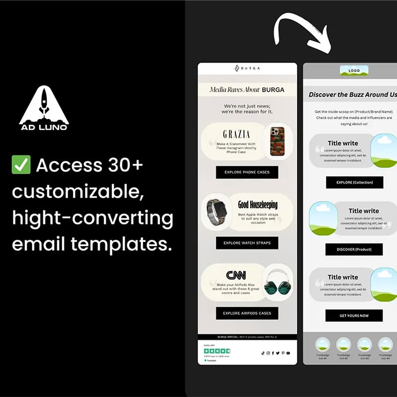 250+ Premium Email Templates