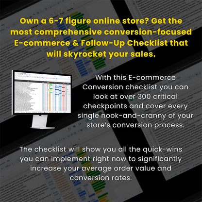 E-Commerce CRO Checklist